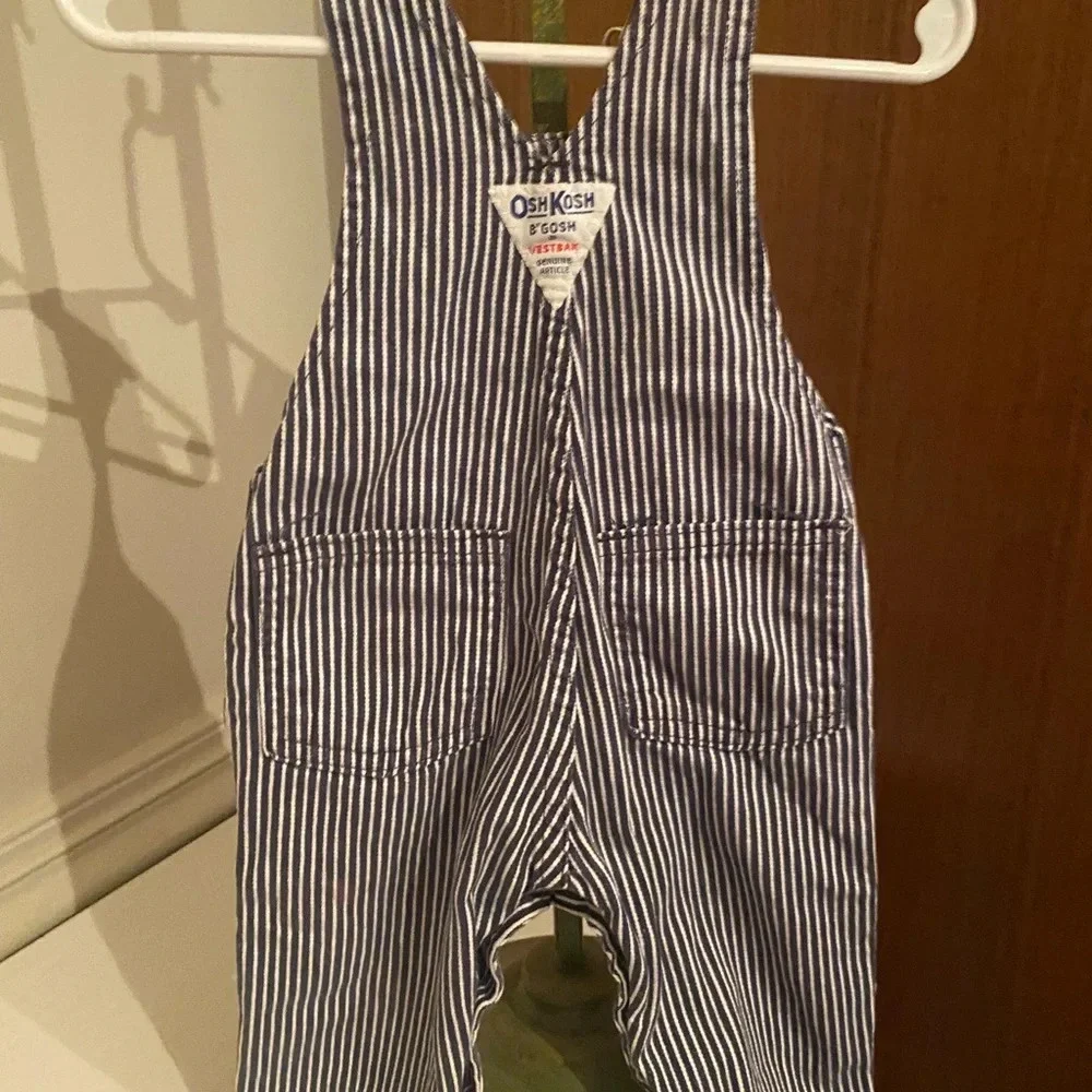 Vintage Oshkosh B’Gosh Conductor Overalls - Size 3/6 Months